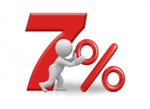 ������ 7 % ������ ����������� �������